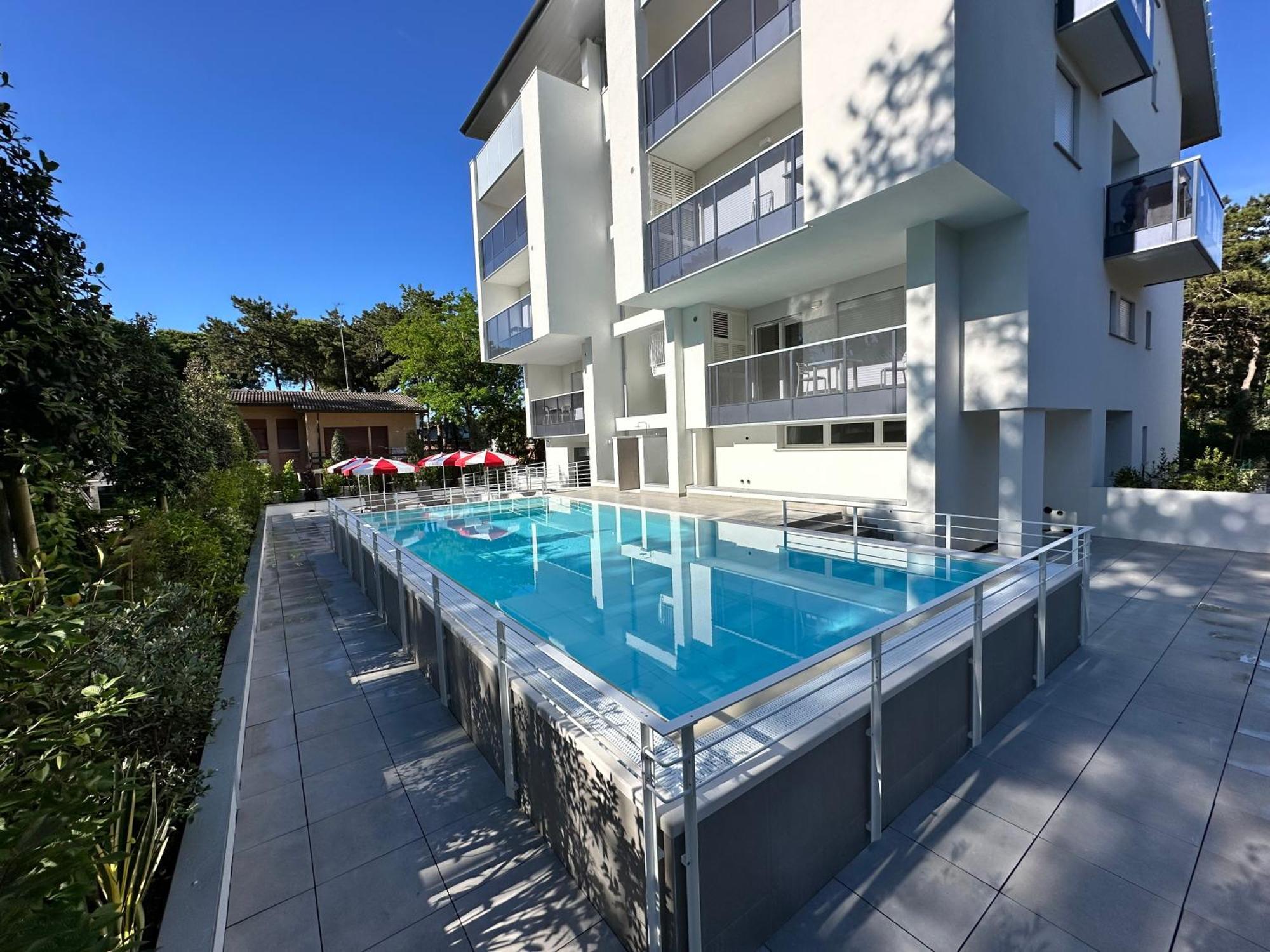 Nuovo Condominio Con Piscina E Garage Bibione Exteriér fotografie