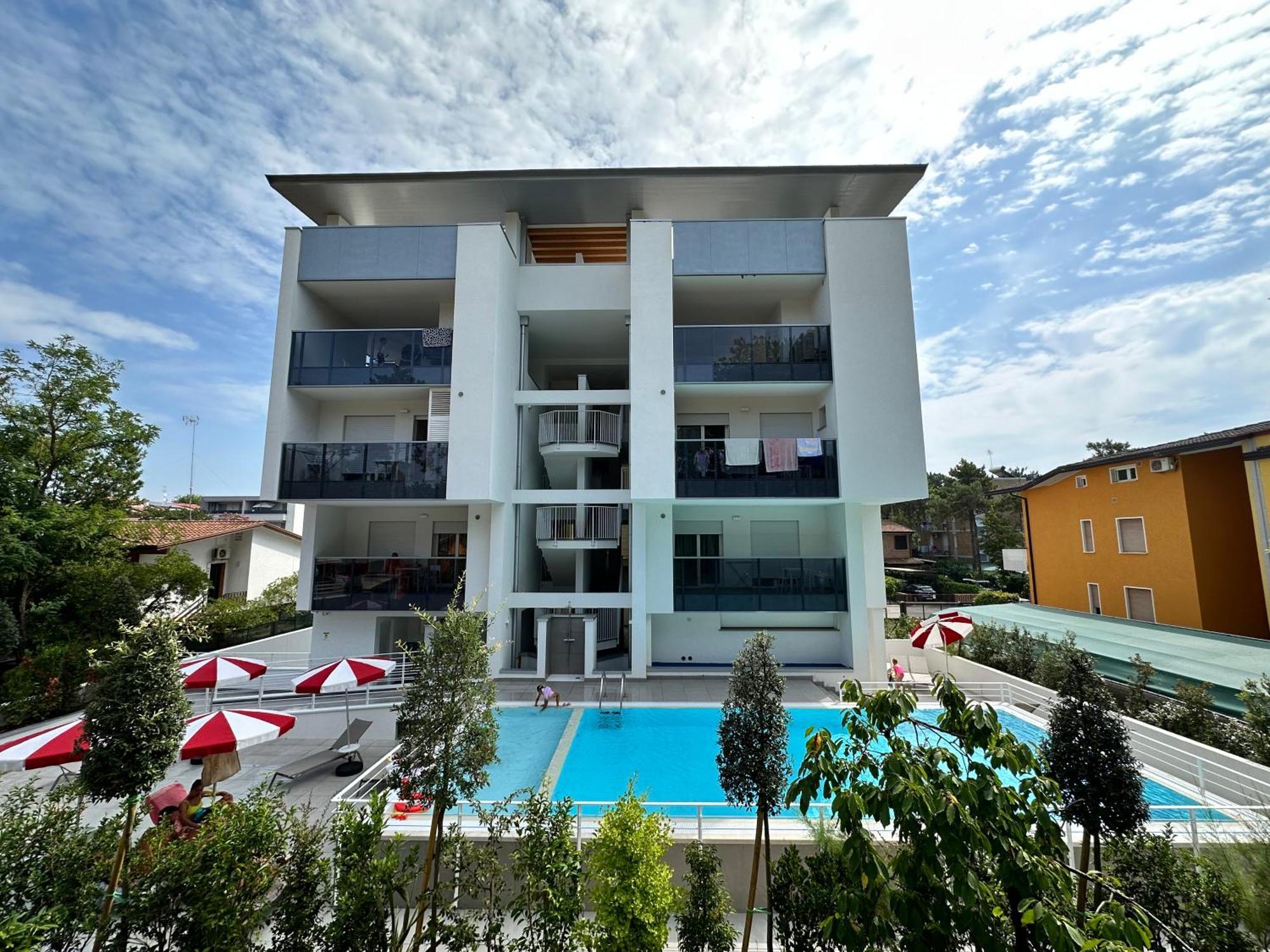 Nuovo Condominio Con Piscina E Garage Bibione Exteriér fotografie